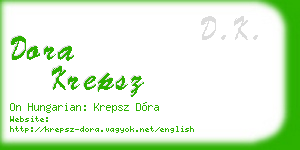 dora krepsz business card