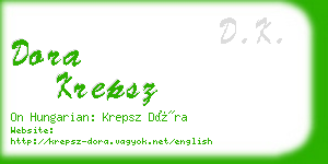 dora krepsz business card